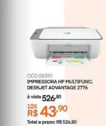 Impressora Hp Multifunc. Deskjet Advantage 2776