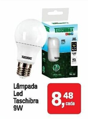 Mineirão Atacarejo Lampada LED Taschibra 9W oferta