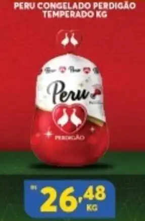 Atacadão Centro Sul Peru Congelado Perdigao Temperado 1kg oferta