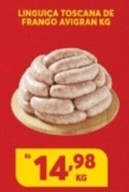 Atacadão Centro Sul Linguica Toscana De Frango Avigran 1kg oferta