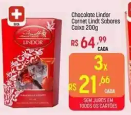 Muffato Chocolate Lindor Cornet Lindt Sabores Caixa oferta