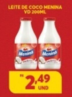 Atacadão Centro Sul Leite de Coco Menina VD 200ml oferta