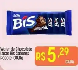 Wafer de Chocolate Lacta Bis Sabores Pacote
