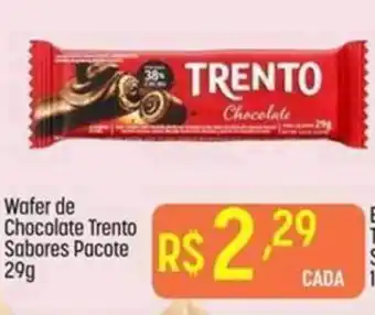Muffato Wafer de Chocolate Trento Sabores Pacote oferta