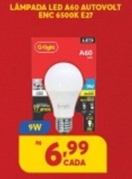 Atacadão Centro Sul Lampada Led A60 Autovolt ENC 6500K E27 oferta