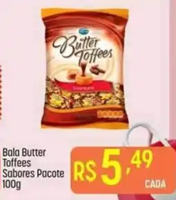 Bala Butter Toffees Sabores Pacote