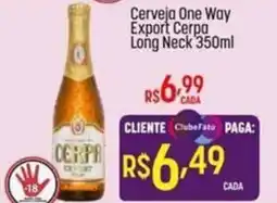 Muffato Cerveja One Way Export Cerpa Long Neck oferta