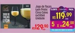Muffato Jogo de Taças Lyon Pratic Casa Caixa oferta