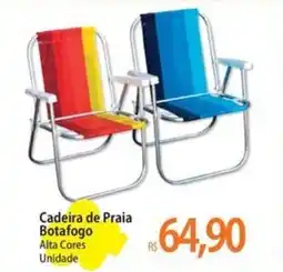 Atacadão Cadeira de Praia Botafogo oferta
