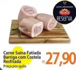Atacadão Carne Suína Fatiada Barriga com Costela Resfriada oferta