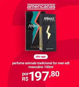 Lojas Americanas Perfume animale tradicional for men edt masculino oferta