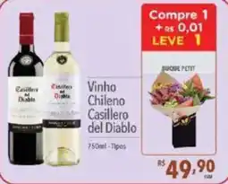 Supermercados Condor Vinho Chileno Casillero del Diablo oferta