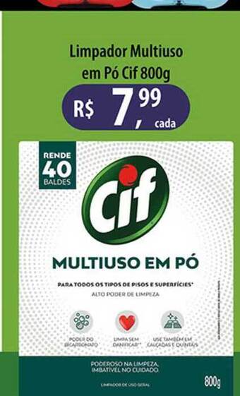 Shibata Supermercados Limpador Multiuso Em Pó Cif 800g oferta
