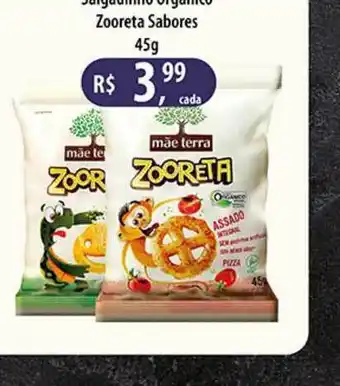 Shibata Supermercados Salgadinho Organico Zooreta Sabores 45g oferta