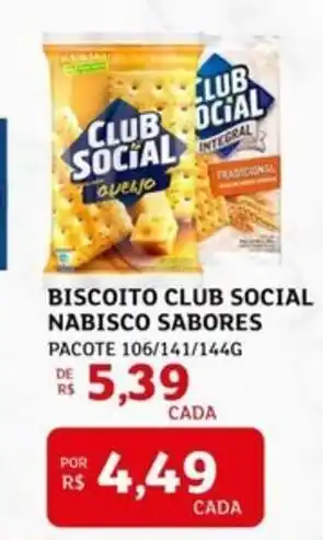 Assaí Atacadista Biscoito club social nabisco sabores oferta