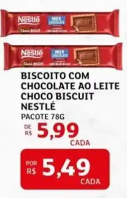 Assaí Atacadista Biscoito com chocolate ao leite choco biscuit nestlé oferta