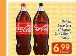 SuperPrix Refrig Coca-cola S- Açúcar Trad 2L+250ml oferta