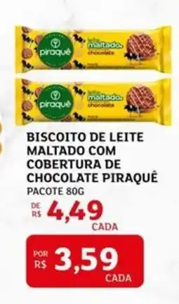 Assaí Atacadista Biscoito de leite maltado com cobertura de chocolate Piraquê oferta