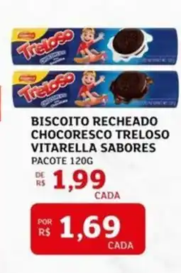 Assaí Atacadista Biscoito recheado chocoresco treloso vitarella sabores oferta