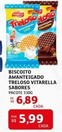 Assaí Atacadista Biscoito amanteigado treloso vitarella sabores oferta