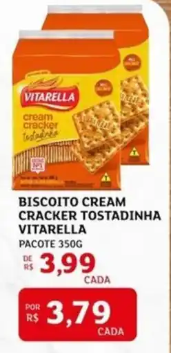 Assaí Atacadista Biscoito cream cracker tostadinha vitarella oferta