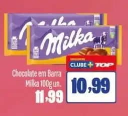 Rede Top Chocolate em Barra Milka un. oferta