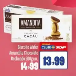 Rede Top Biscoito Wafer Amandita Chocolate Recheado un. oferta