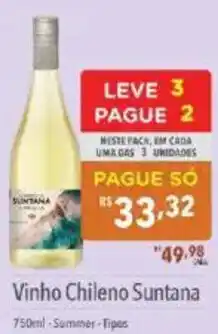 Supermercados Condor Vinho Chileno Suntana oferta