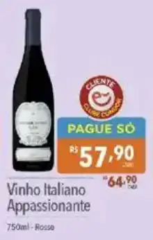 Supermercados Condor Vinho Italiano Appassionante oferta