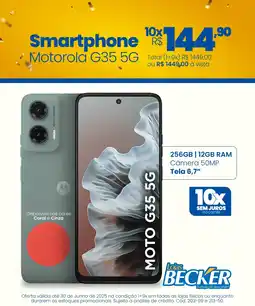 Lojas Becker Smartphone Motorola G35 5G oferta