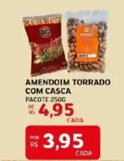 Amendoim torrado com casca pacote