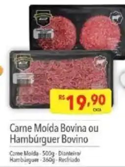 Supermercados Condor Carne Moída Bovina ou Hambúrguer Bovino oferta