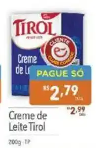 Supermercados Condor Creme de Leite Tirol oferta