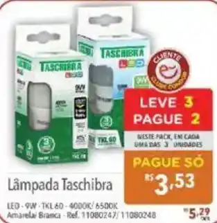 Supermercados Condor Lâmpada Taschibra oferta