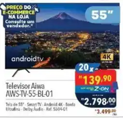 Supermercados Condor Televisor Aiwa AWS-TV-55-BL-01 oferta