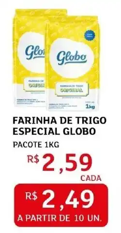 Assaí Atacadista Farinha de trigo especial globo pacote oferta