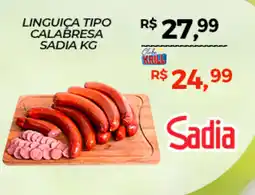 Rede Krill Linguiça tipo calabresa sadia oferta