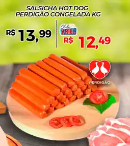 Rede Krill Salsicha hot dog perdigão congelada oferta