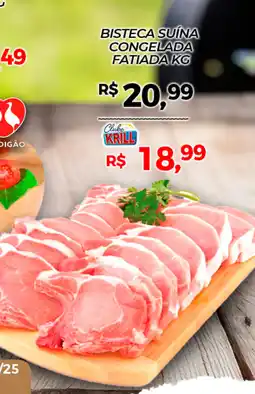 Rede Krill Bisteca suína congelada fatiada oferta