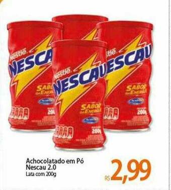 Atacadão Achocolatado Em Pó Nescau 2.0 oferta