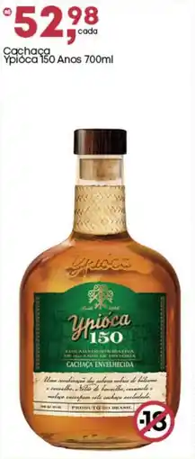 Frangolândia Cachaça Ypioca 150 Anos oferta