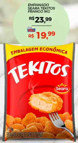 Rede Krill Empanado seara tekitos frango oferta