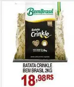 Mercadão Atacadista Batata Crinkle Bem Brasil oferta