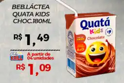 Rede Krill Beb. láctea quatá kids choc. oferta