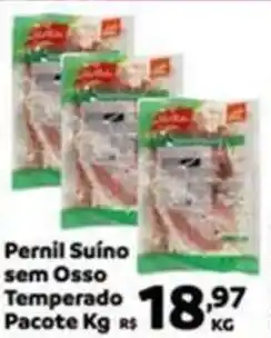 Max Atacadista Pernil Suíno sem Osso Temperado Pacote oferta