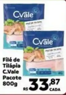 Max Atacadista Filé de Tilápia C.Vale Pacote oferta