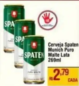 Max Atacadista Cerveja Spaten Munich Puro Malte Lata oferta