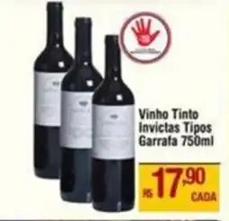 Max Atacadista Vinho Tinto Invictas Tipos Garrafa oferta