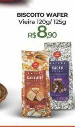 Peg Pese Biscoito Wafer Vieira oferta