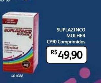 PoupaFarma Suplazinco Mulher C 90 Comprimidos oferta